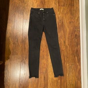 Madewell 10” High Rise Skinny Jean Black